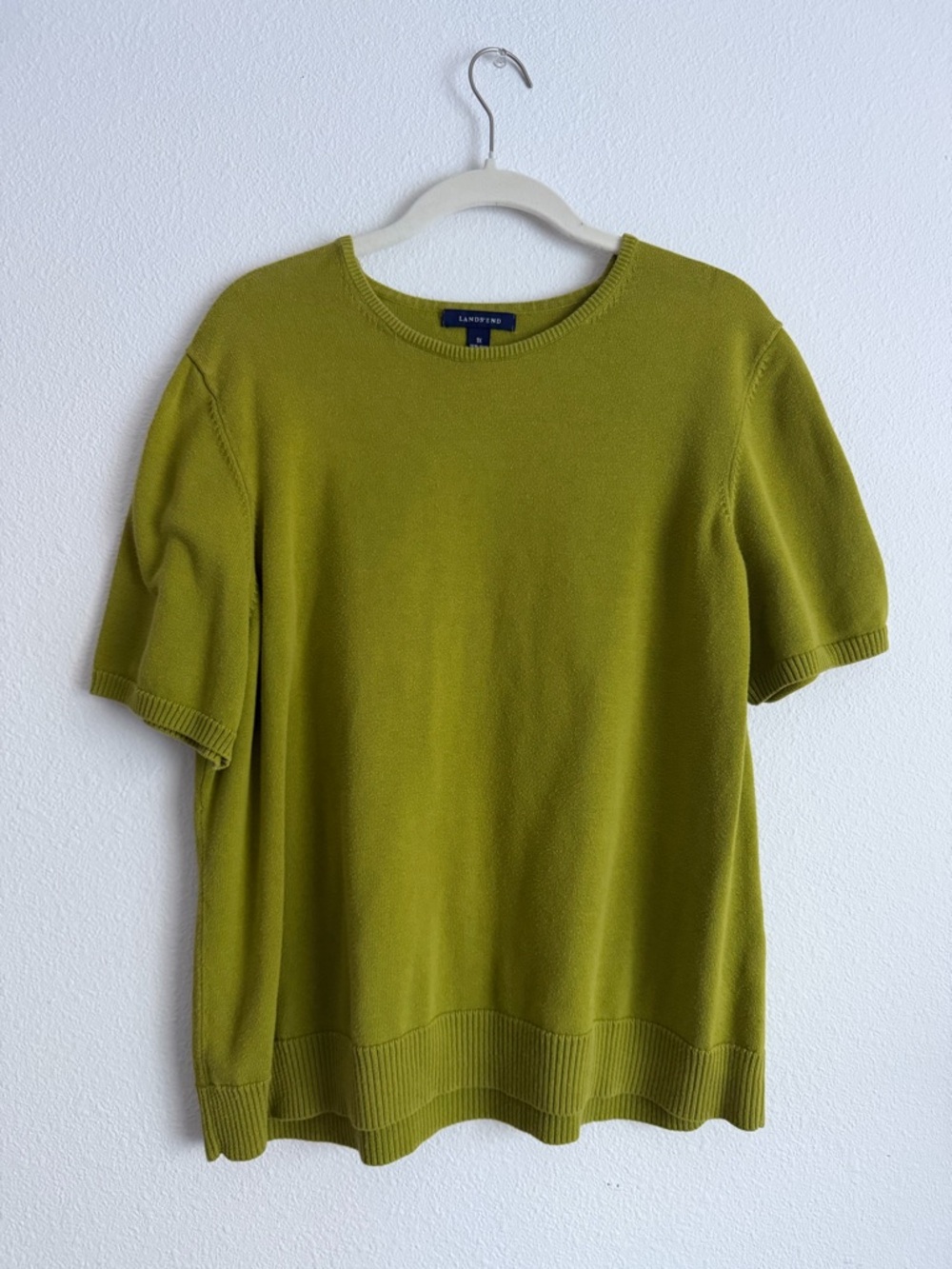 Vintage Chartreuse Knitted Crewneck